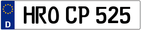 Trailer License Plate